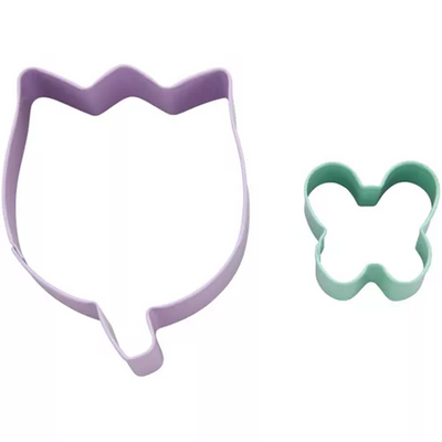 Flower and mini butterfly cookie cutter set
