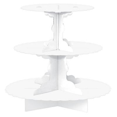 3 TIER CUPCAKE TREAT STAND WHITE