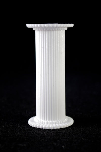 White 3 inch pillars set 4