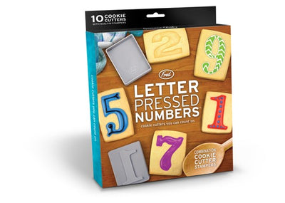 LetterPressed NUMBER Cookie Cutter Stampers