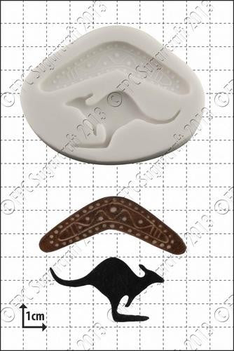 Kangaroo and Boomerang silicone mould