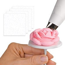 Pre cut icing flower making parchment squares