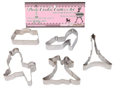 Paris set 5 stainless steel cookie cutters