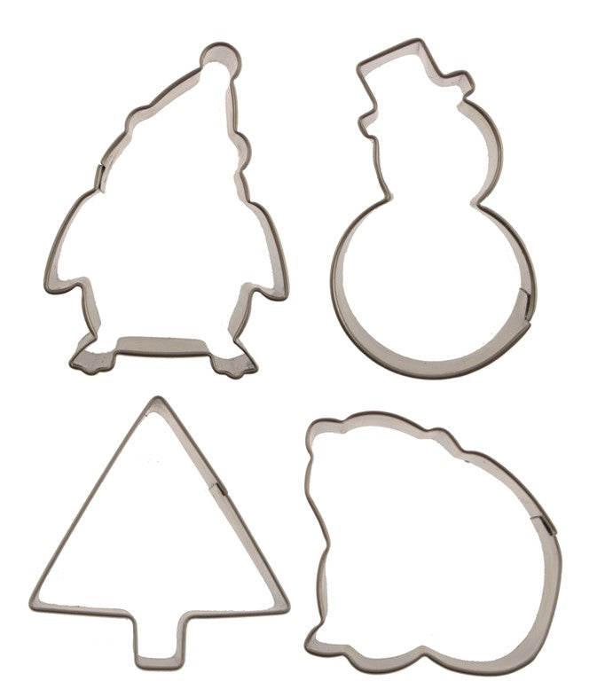 Cupcake cutie mini cookie or fondant cutter set Winter and Christmas