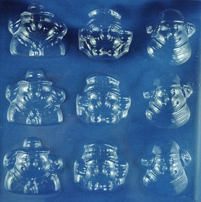 Clown faces medium assorted chocolate mould