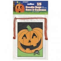 Jack O Lantern and spider drawstring goody bags (15) Halloween