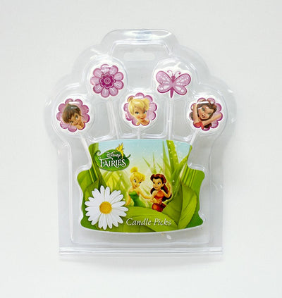 Disney Fairies Tinkerbell 5 candle pick set