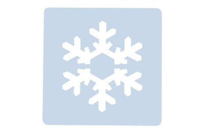 Snowflake cookie or cupcake stencil