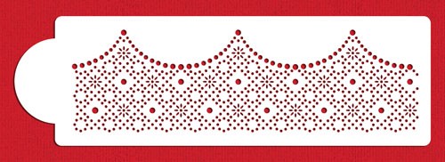 Ella's pearl embroidery lace stencil