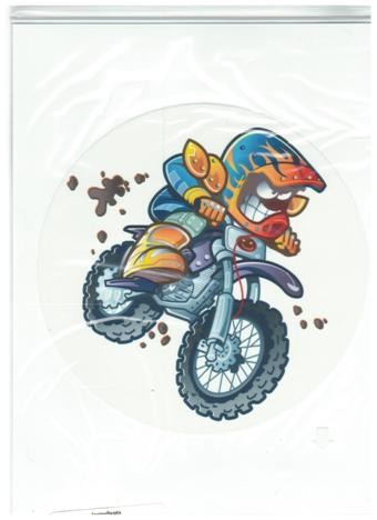 Edible icing image Motorcross dirt bike