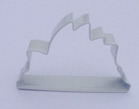 Sydney Opera House white metal cookie cutter