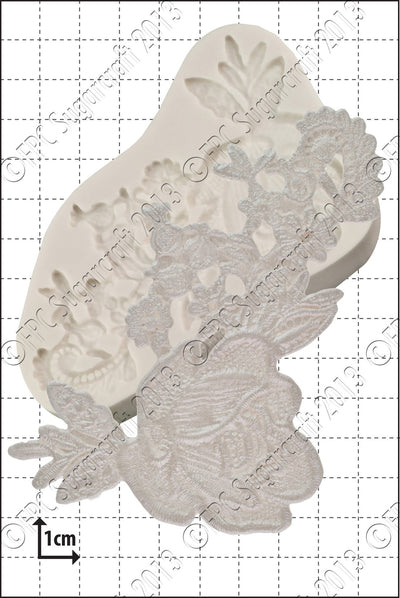 Rosamund lace silicone mould