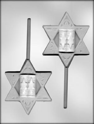 Jewish Star of David lollipop chocolate mould
