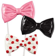 Bow lollipop chocolate mould