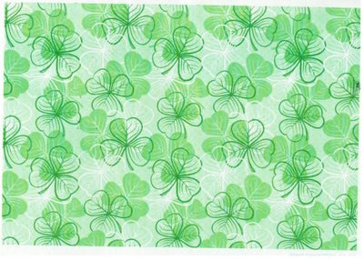 Wafer paper sheet Shamrock