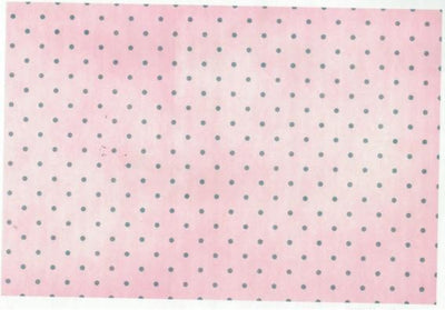 Wafer paper sheet Pink polka dot