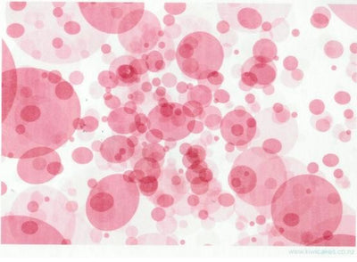 Wafer paper sheet Pink bubbles