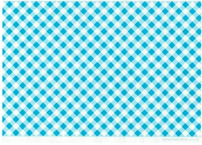Wafer paper sheet Blue gingham