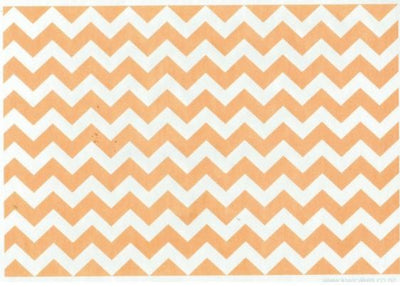 Wafer paper sheet Mustard Yellow chevron zig zag
