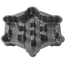 Snowflake tubular cake pan