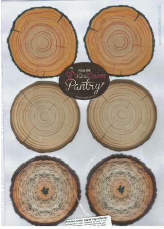 Wafer paper log ends great woodgrain effect