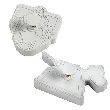 Doctor Who K9 and Cyberman plunger cookie cutters Dr Who
