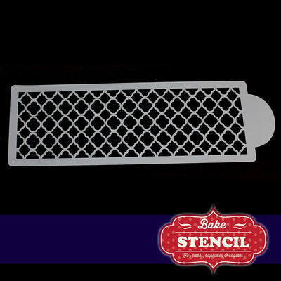 Quatrefoil solid stencil