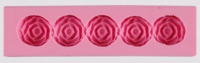 Chain of roses silicone border mould