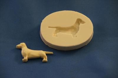 Dachshund or doxie dog silicone mould