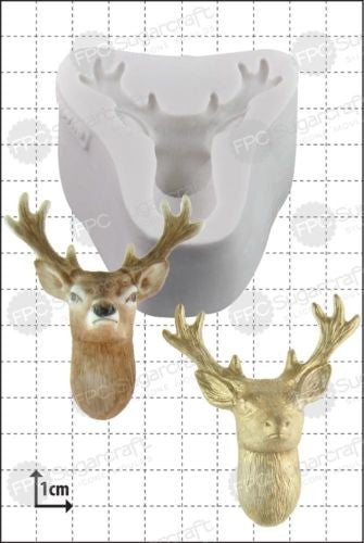 Stag head deer silicone mould