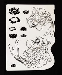Koi Fish stencil