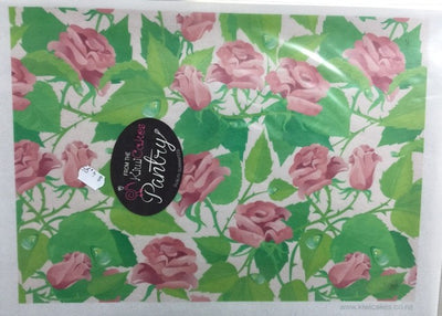 Wafer paper sheet Long stem Roses
