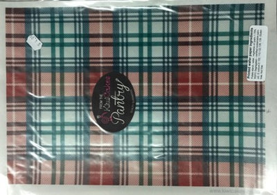 Wafer paper sheet Tartan