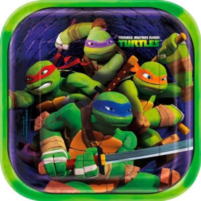 Teenage Mutant Ninja Turtles party plates (8)