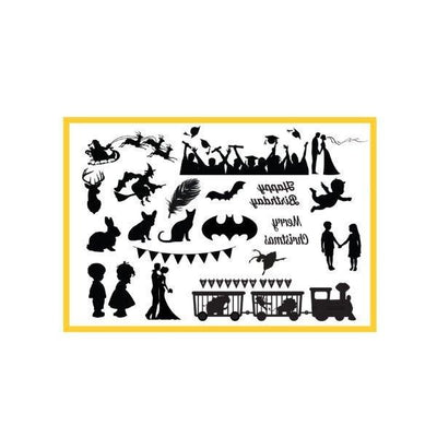 SILHO Silhouette mat mould Holiday and Celebration elements