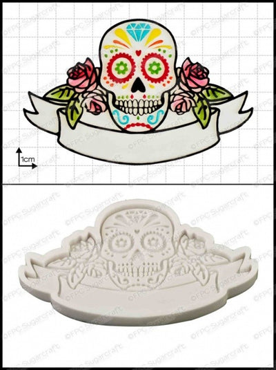 Sugar Skull (day of the dead) silicone mould