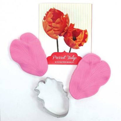 Parrot tulip flower cutters and veiner set