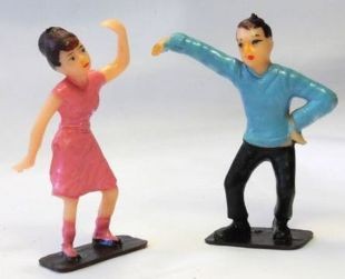 Rock and Roll dancers dancing couple