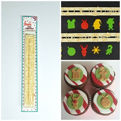 FMM Cool Christmas Tappit fondant and gumpaste cutter