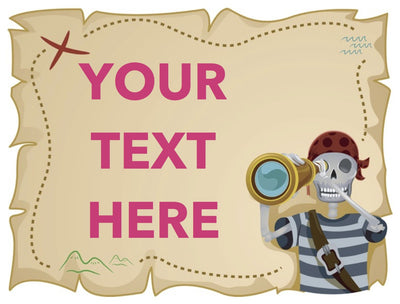 Custom edible icing image A4 RECTANGLE Pirate