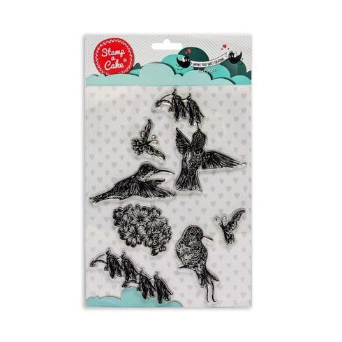 Stamp a Cake Stamp Set Honeysuckle and Hummingbird