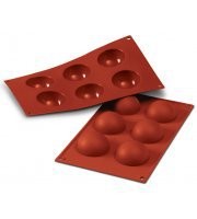 Half sphere hemisphere 70mm silicone mould for chocolate and more