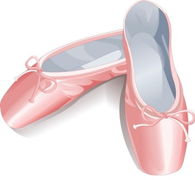 Edible icing image Ballet Slippers pink