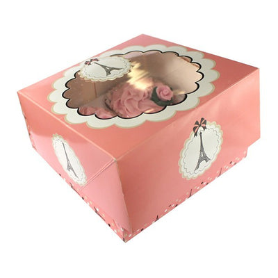 Cupcake box Pack of 2 PARIS EIFFEL TOWER (holds 4)