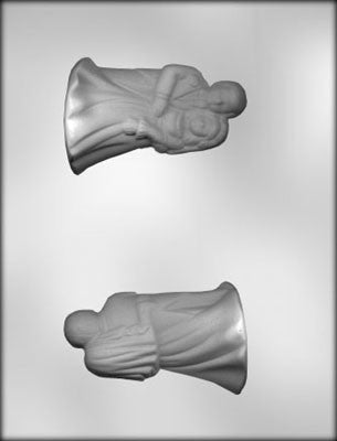 Bride and Groom 4 inch 3d chocolate mould
