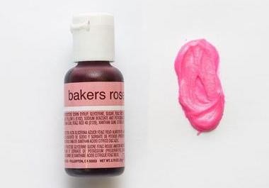 Concentrated food colouring gel paste Bakers Rose Pink by Chefmaster