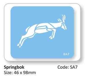 Jem Springbok African or Zoo animal stencil