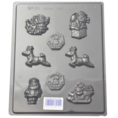 Christmas asstd chocolate mould Santa Reindeer