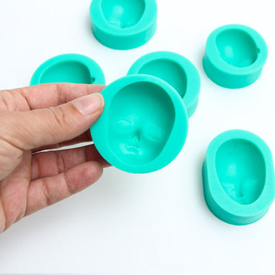 Face mould set 6 silicone moulds