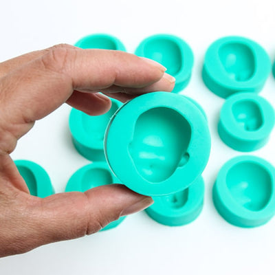 Face mould set 13 silicone moulds